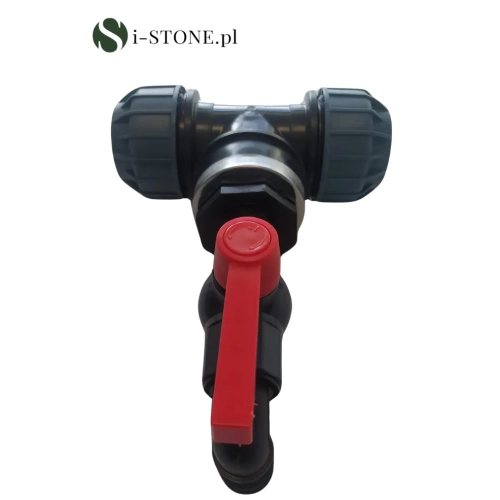 Trójnik złącze S60x6x50mm do kontenera IBC Mauzer z kranem 1 cal